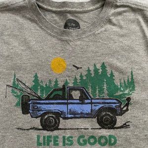 Gray T-shirt, Life is Good  brand